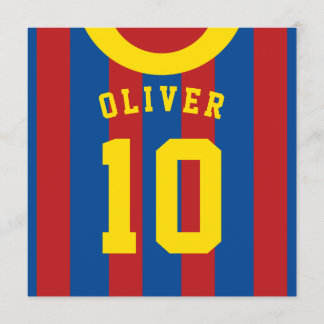 Themed Party Fußball-Jerseys lädt Schablone ein Einladung