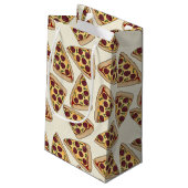 Themed Pizza Party kleine Geschenktasche Geschenktüte (Rückseite Schrägansicht)