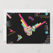 Themed Retro 80er Disco Party I Liebe Die 80er Jah Einladung (Rückseite)