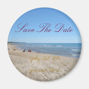 Themed Save the Date Magneten des Strandes Magnet