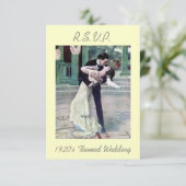 Themed Wedding R.S.V.P. RSVP Karte (Stehend Vorderseite)