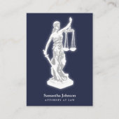 Themen | Anwalt am Law Mitternacht Blue Visitenkarte (Vorderseite)