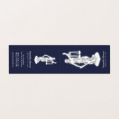 Themen| Anwalt in Law Mitternacht Blue Visitenkarten (Außenseite Aufgefaltet)