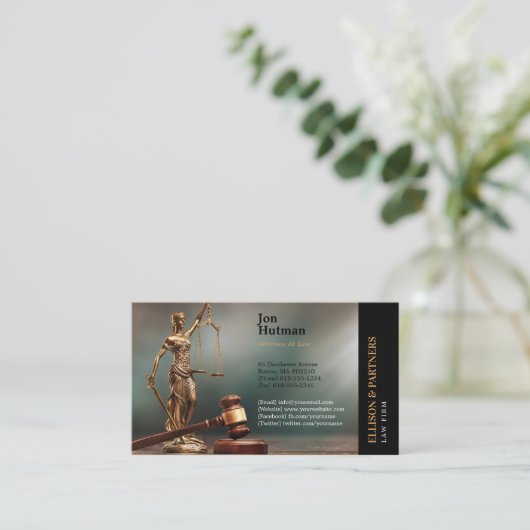 Themen | Anwaltskarte Visitenkarte (Stehend Vorderseite)
