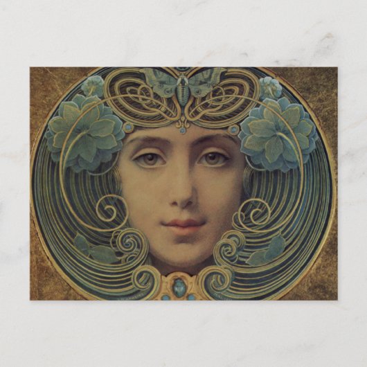 Themen aus dem goldenen Grund Postkarte (Vorderseite)