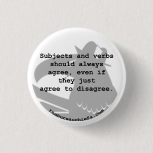 Themen und Knopf der Verb-1,25" Button