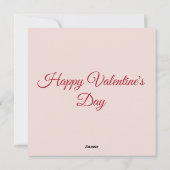 Themen und Liebe des Valentinstag Feiertagskarte (Rückseite)