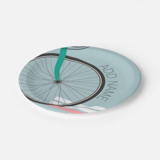 Themenabend mit individuellem Text Pappteller (Schrägansicht)