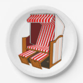 Themenabende zum Thema Red & White Beach Teller (Vorderseite)