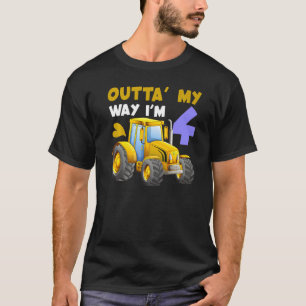 Themenbauernhof 4. Geburtstag 4 Jahre alter Trakto T-Shirt