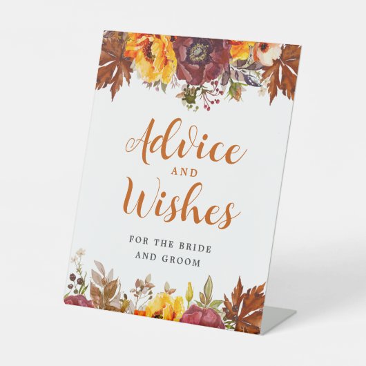 Themenberatung im Herbst und Wunschzettel Sockelschild (Vorderseite)