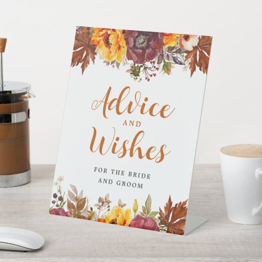 Themenberatung im Herbst und Wunschzettel Sockelschild (In SItu)