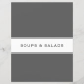 Themenbereich Rezept | Suppensalat | Grau und Weiß (Rückseite)