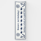 Themenorientierte Geburtstags-nautischfahne Banner (Vertikal)
