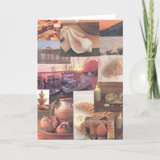 Themenorientierte Gruß-Küstenkarte Karte