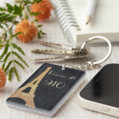 Themenorientierte Hotelzimmer-Schlüsselkette Paris Schlüsselanhänger (Vorderseite rechts)