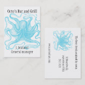 Themenorientierte Visitenkarte des Ozeans (Vorne/Hinten)