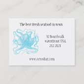 Themenorientierte Visitenkarte des Ozeans (Rückseite)