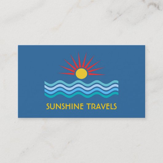 Themenorientierte Visitenkarte Sun (Vorderseite)