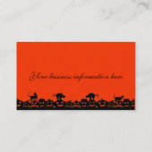 Themenorientierte Visitenkarten Halloweens Visitenkarte (Rückseite)