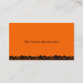 Themenorientierte Visitenkarten Halloweens Visitenkarte (Rückseite)