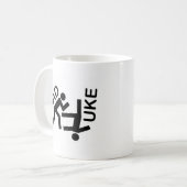 Themenorientierter Gang des Judos Kaffeetasse (Vorderseite Links)