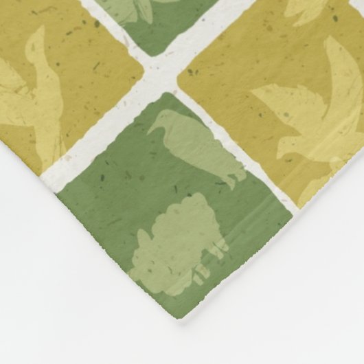 themenorientiertes Muster des Zoos Fleecedecke (Ecke)