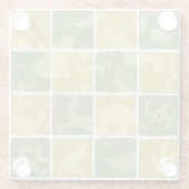 themenorientiertes Muster des Zoos Glasuntersetzer (Rückseite)