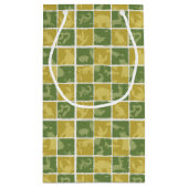 themenorientiertes Muster des Zoos Kleine Geschenktüte (Rückseite)