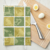 themenorientiertes Muster des Zoos Küchentuch (Viertel Falte)