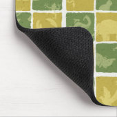 themenorientiertes Muster des Zoos Mousepad (Ecke)