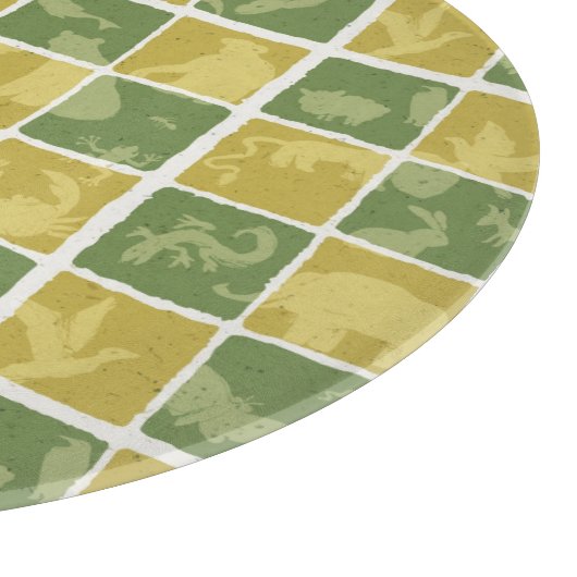 themenorientiertes Muster des Zoos Schneidebrett (Ecke)