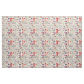 Themenorientiertes nahtloses Muster Londons mit Stoff (Fat Quarter (45,7 x 55,9 cm))
