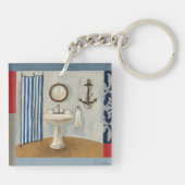Themenorientiertes nautischbadezimmer schlüsselanhänger (Rückseite)
