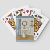 Themenorientiertes nautischbadezimmer spielkarten (Rückseite)