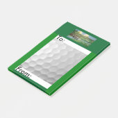 Themenorientiertes Post-It notes/4x6 des Golfs Klebezettel (angewinkelt)