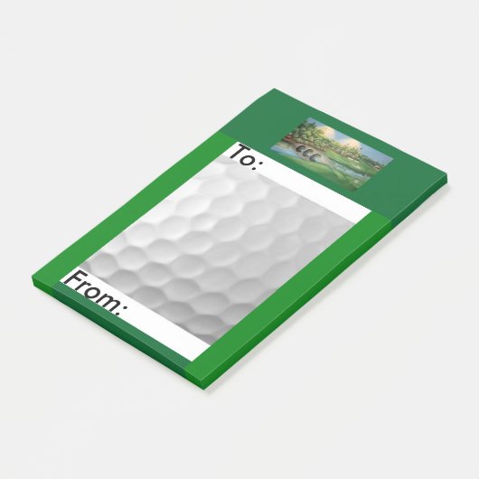 Themenorientiertes Post-It notes/4x6 des Golfs Klebezettel (angewinkelt)
