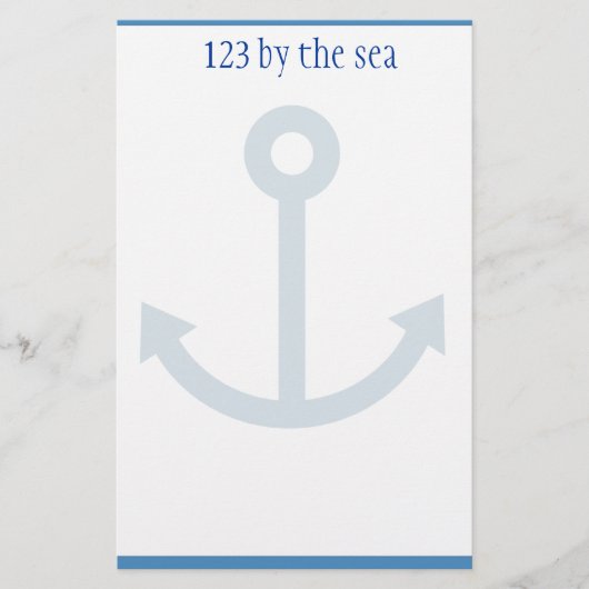 Themenorientiertes stationäres des Ozeans Briefpapier (Vorderseite)