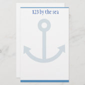 Themenorientiertes stationäres des Ozeans Briefpapier (Vorne/Hinten)