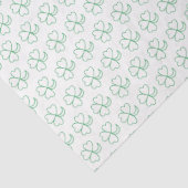 Themenpapier - Konturen zum grünen Kleeblatt Seidenpapier (Detail)