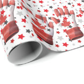 Themenpapier zum kanadischen Tag Geschenkpapier (Rolleneckpunkt)