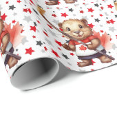 Themenpapier zum kanadischen Tag Geschenkpapier (Rolleneckpunkt)