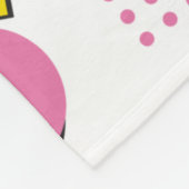 Themes Farbiges Retro-Memphis-Muster der 90er Jahr Fleecedecke (Ecke)