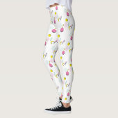 Themes Farbiges Retro-Memphis-Muster der 90er Jahr Leggings (Links)