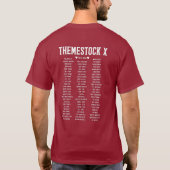 Themestock X Unisex-T - Shirt (Rückseite)