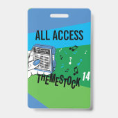 Themestock XIV "Backstage"-Pass Ausweis (Rückseite)