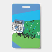 Themestock XIV "Backstage"-Pass Ausweis (Rückseite)