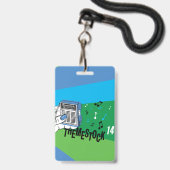 Themestock XIV "Backstage"-Pass Ausweis (Rückseite mit Lanyard)