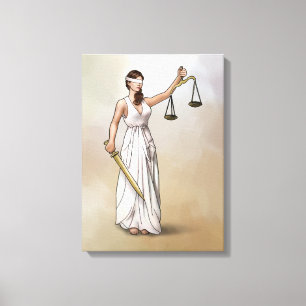 Themis - Dame Justice Leinwanddruck