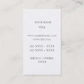 Themis - Dame Justice Visitenkarte (Rückseite)